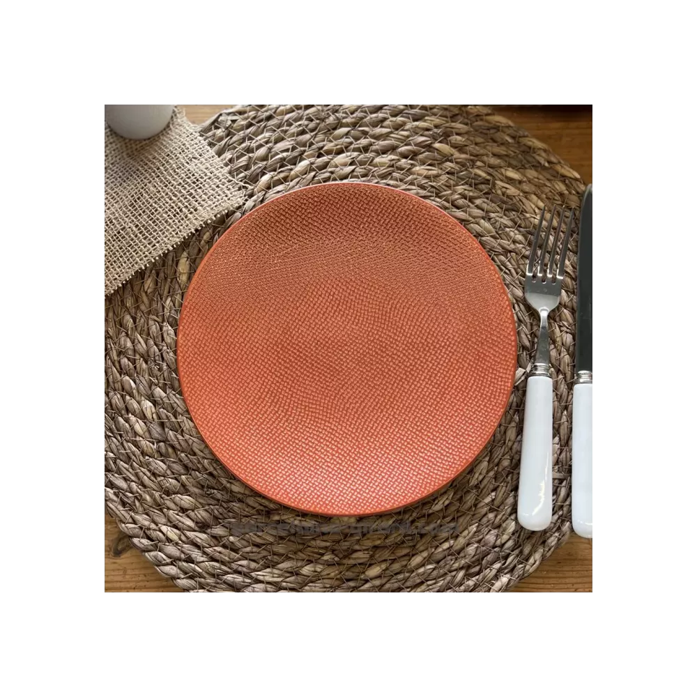 ASSIETTE DESSERT MADO 21CM COULEUR TERRACOTTA EN GRES//