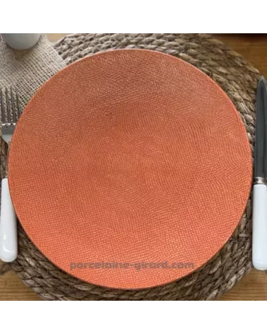 ASSIETTE PLATE MADO DIAMETRE 27CM COULEUR TERRACOTTA EN GRES/