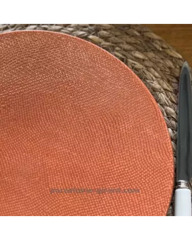 ASSIETTE PLATE MADO DIAMETRE 27CM COULEUR TERRACOTTA EN GRES/