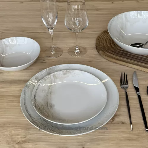 ASSIETTE PLATE HOLY 27CM EN GRES/