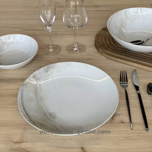 ASSIETTE PLATE HOLY 27CM EN GRES/