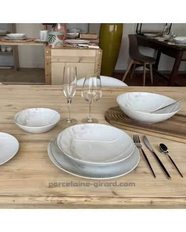 ASSIETTE PLATE HOLY 27CM EN GRES/