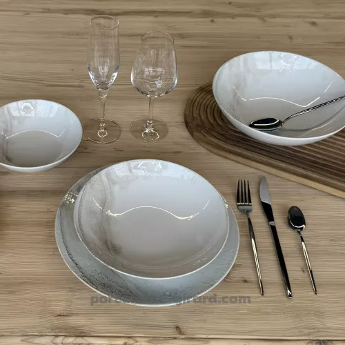 ASSIETTE PLATE HOLY 27CM EN GRES/