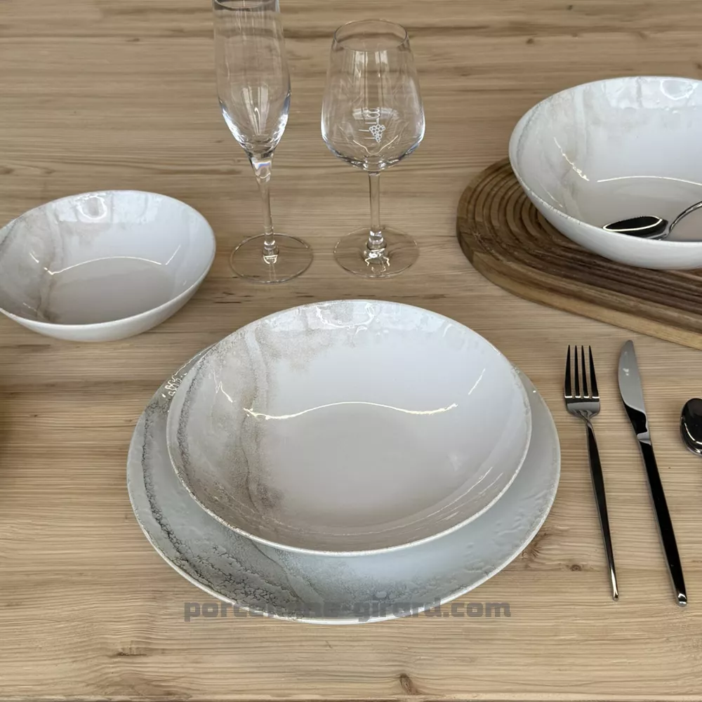 ASSIETTE CREUSE HOLY DIAMETRE 22CM EN GRES/