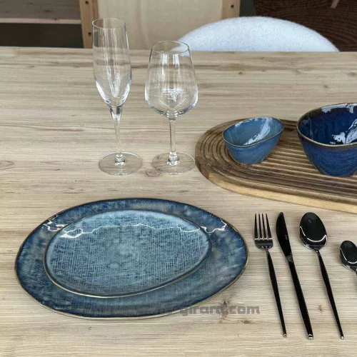ASSIETTE OVALE LILOU 27X23CM