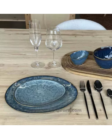 ASSIETTE OVALE LILOU 27X23CM