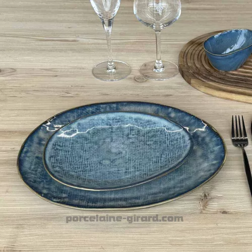 ASSIETTE OVALE LILOU 27X23CM