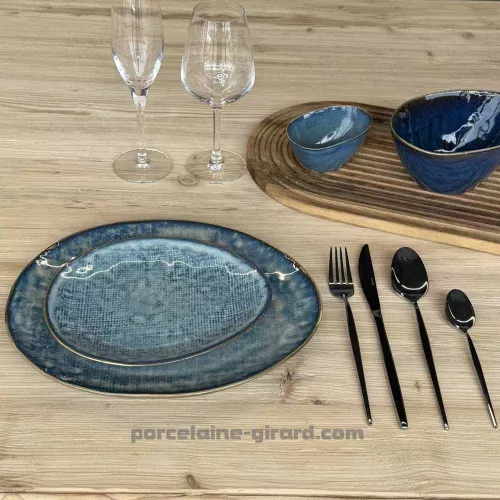 ASSIETTE OVALE LILOU 27X23CM