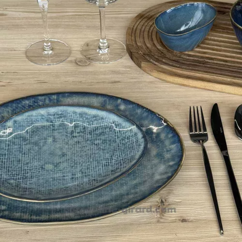 ASSIETTE OVALE LILOU 27X23CM