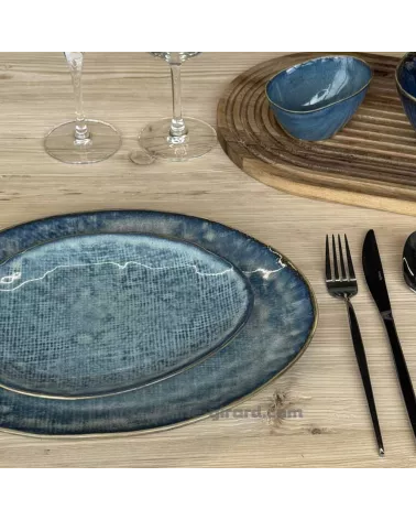 ASSIETTE OVALE LILOU 27X23CM