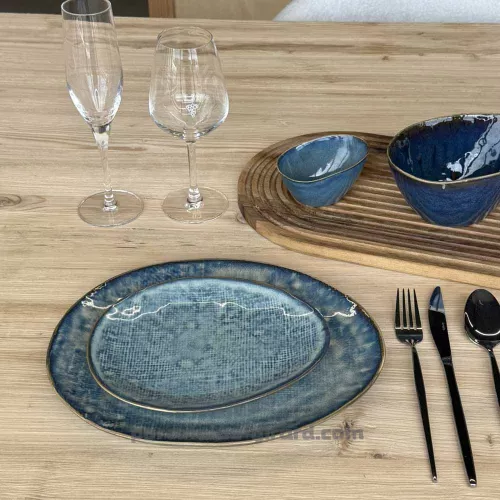 ASSIETTE OVALE LILOU 27X23CM