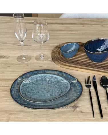 ASSIETTE OVALE LILOU 27X23CM