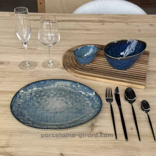 ASSIETTE OVALE LILOU 27X23CM