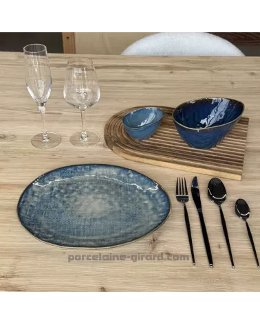 ASSIETTE OVALE LILOU 27X23CM