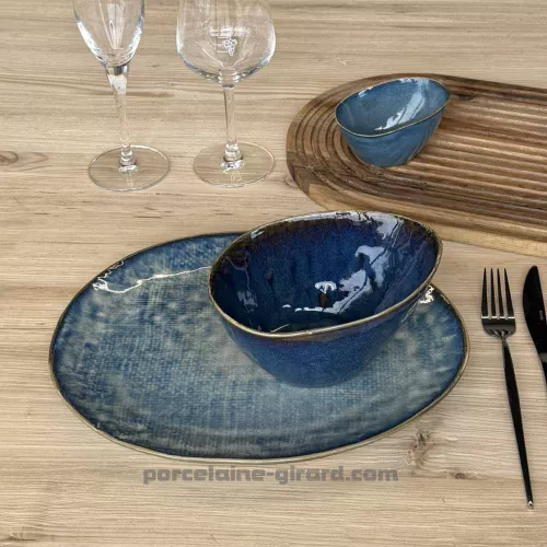 ASSIETTE OVALE LILOU 27X23CM