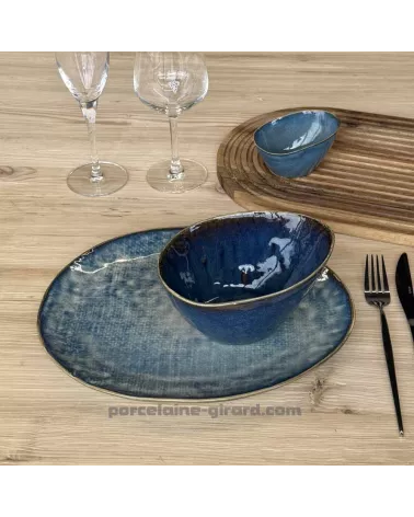ASSIETTE OVALE LILOU 27X23CM