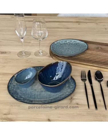 ASSIETTE OVALE LILOU 27X23CM
