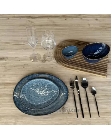 ASSIETTE DESSERT OVALE LILOU