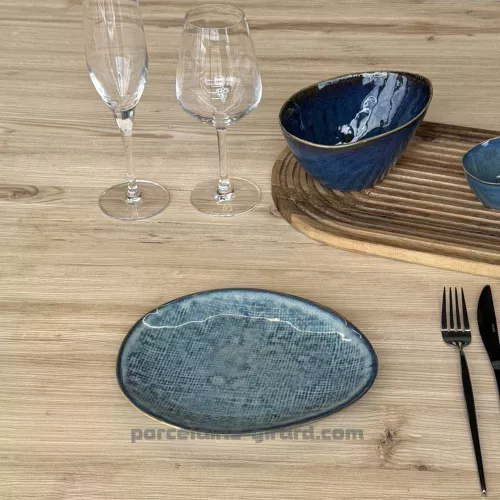 ASSIETTE DESSERT OVALE LILOU