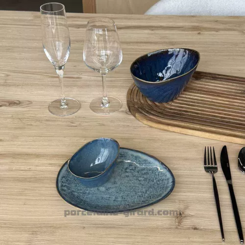 ASSIETTE DESSERT OVALE LILOU