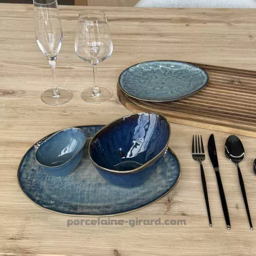 ASSIETTE DESSERT OVALE LILOU