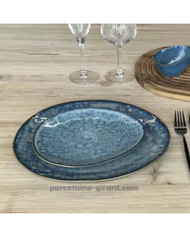 ASSIETTE CREUSE OVALE LILOU