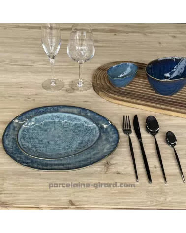 ASSIETTE CREUSE OVALE LILOU
