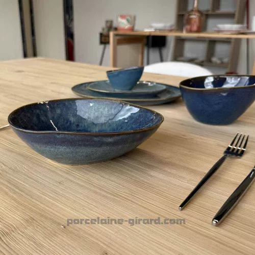 ASSIETTE CREUSE OVALE LILOU
