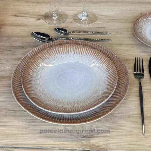 ASSIETTE PLATE LUISA PECHE 25