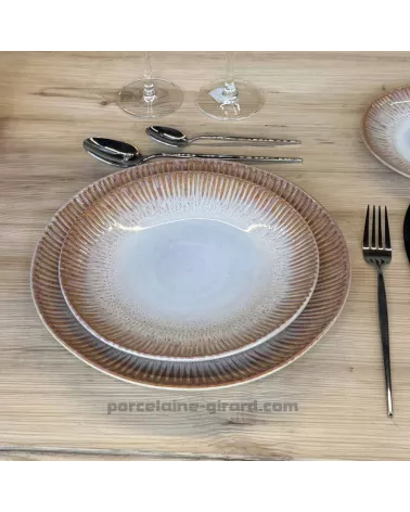 ASSIETTE PLATE LUISA PECHE 25
