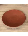 ASSIETTE PLATE MADO DIAMETRE 27CM COULEUR TERRACOTTA EN GRES/
