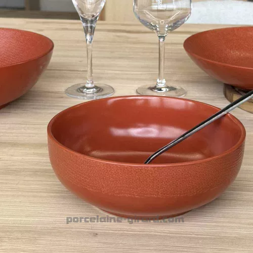 SALADIER MADO DIAMETRE 16.5CM COULEUR TERRACOTTA EN GRES