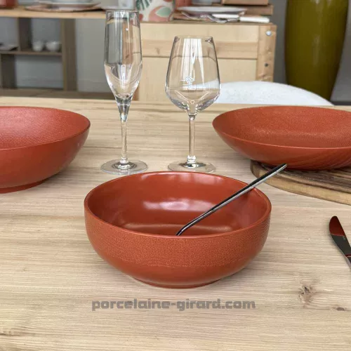 SALADIER MADO DIAMETRE 16.5CM COULEUR TERRACOTTA EN GRES