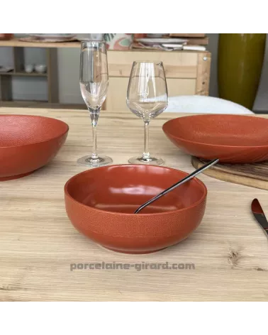 SALADIER MADO DIAMETRE 16.5CM COULEUR TERRACOTTA EN GRES