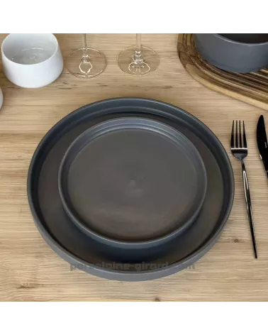 ASSIETTE PLATE OLGA 26CM GRIS