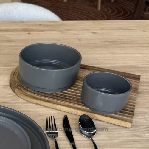 ASSIETTE PLATE OLGA 26CM GRIS