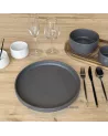 ASSIETTE PLATE OLGA 26CM GRIS