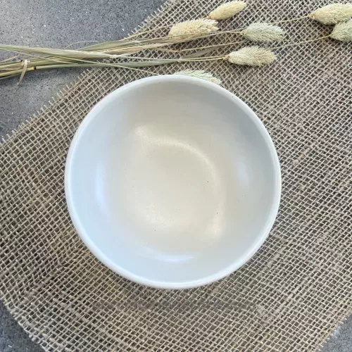 COUPELLE RITA DIAMETRE 12CM DE COULEUR CREME EN GRES/