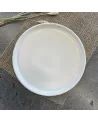 ASSIETTE DESSERT RITA 22CM COULEUR SABLE EN GRES/