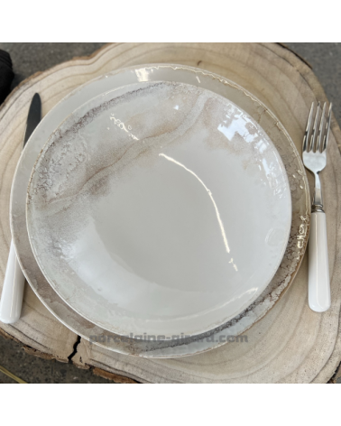 ASSIETTE PLATE HOLY 27CM EN GRES/