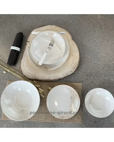 ASSIETTE PLATE HOLY 27CM EN GRES/