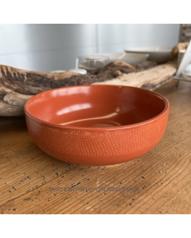 SALADIER MADO DIAMETRE 16.5CM COULEUR TERRACOTTA EN GRES