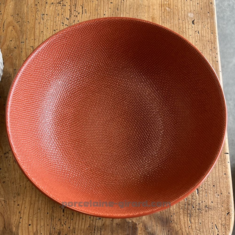 SALADIER MADO ROND DIAMETRE 24CM COULEUR TERRACOTTA EN GRES//