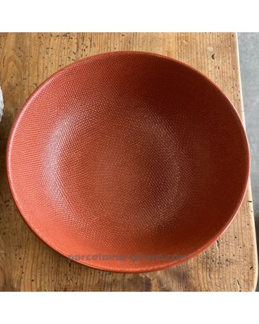 SALADIER MADO ROND DIAMETRE 24CM COULEUR TERRACOTTA EN GRES//