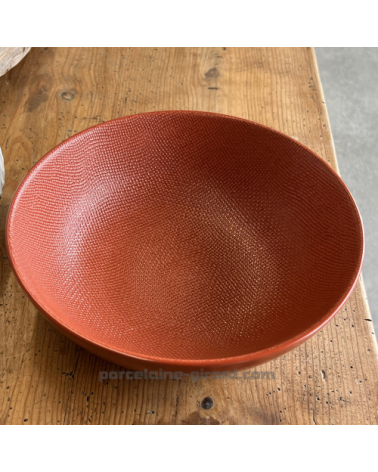 SALADIER MADO ROND DIAMETRE 24CM COULEUR TERRACOTTA EN GRES//