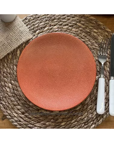 ASSIETTE DESSERT MADO 21CM COULEUR TERRACOTTA EN GRES//