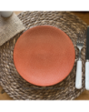 ASSIETTE DESSERT MADO 21CM COULEUR TERRACOTTA EN GRES//