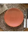 ASSIETTE DESSERT MADO 21CM COULEUR TERRACOTTA EN GRES//