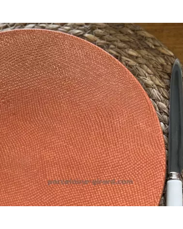 ASSIETTE DESSERT MADO 21CM COULEUR TERRACOTTA EN GRES//