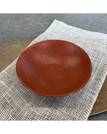 ASSIETTE CALOTTE COLLECTION MADO 19CM  COULEUR TERRACCOTTA EN GRES/